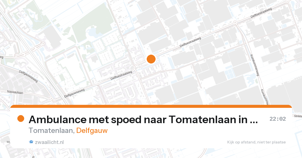 Ambulance met spoed naar Tomatenlaan in Delfgauw — 27 mei 2026