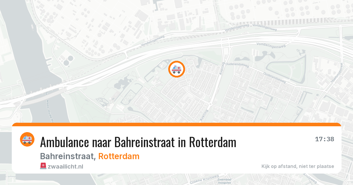 Ambulance naar Bahreinstraat in Rotterdam — 2 aug 2026