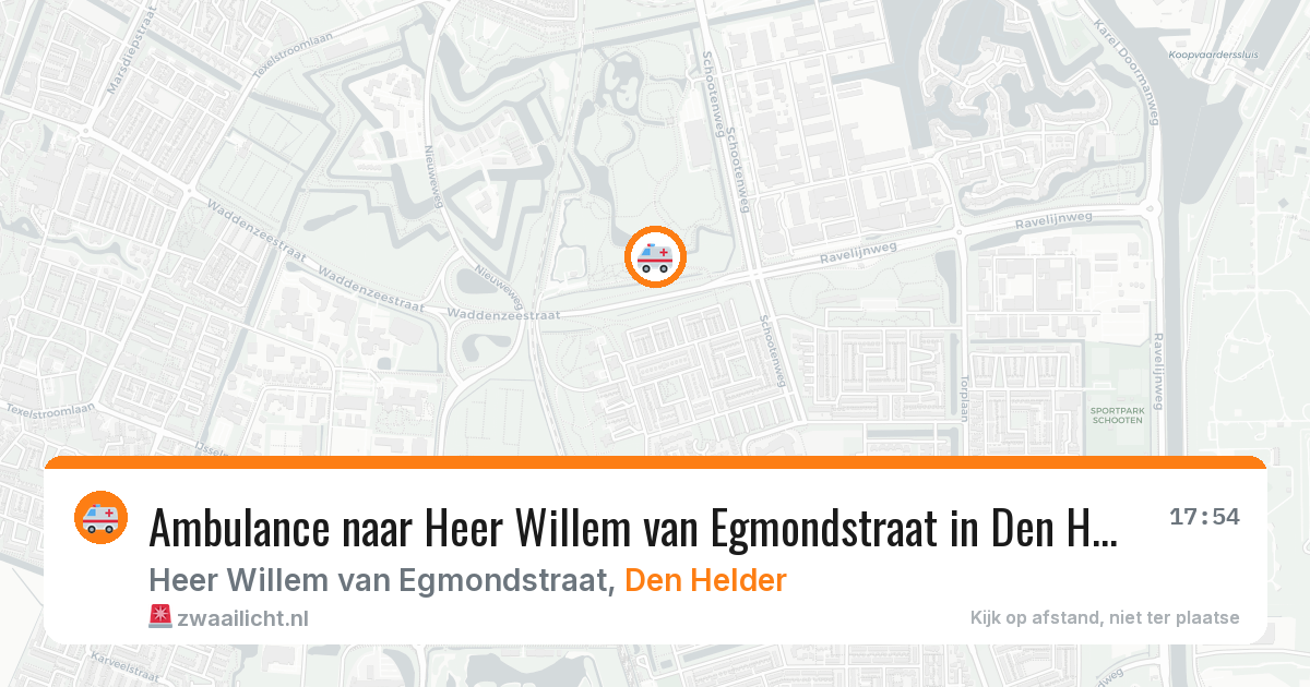 Ambulance naar Heer Willem van Egmondstraat in Den Helder — 2 aug 2026