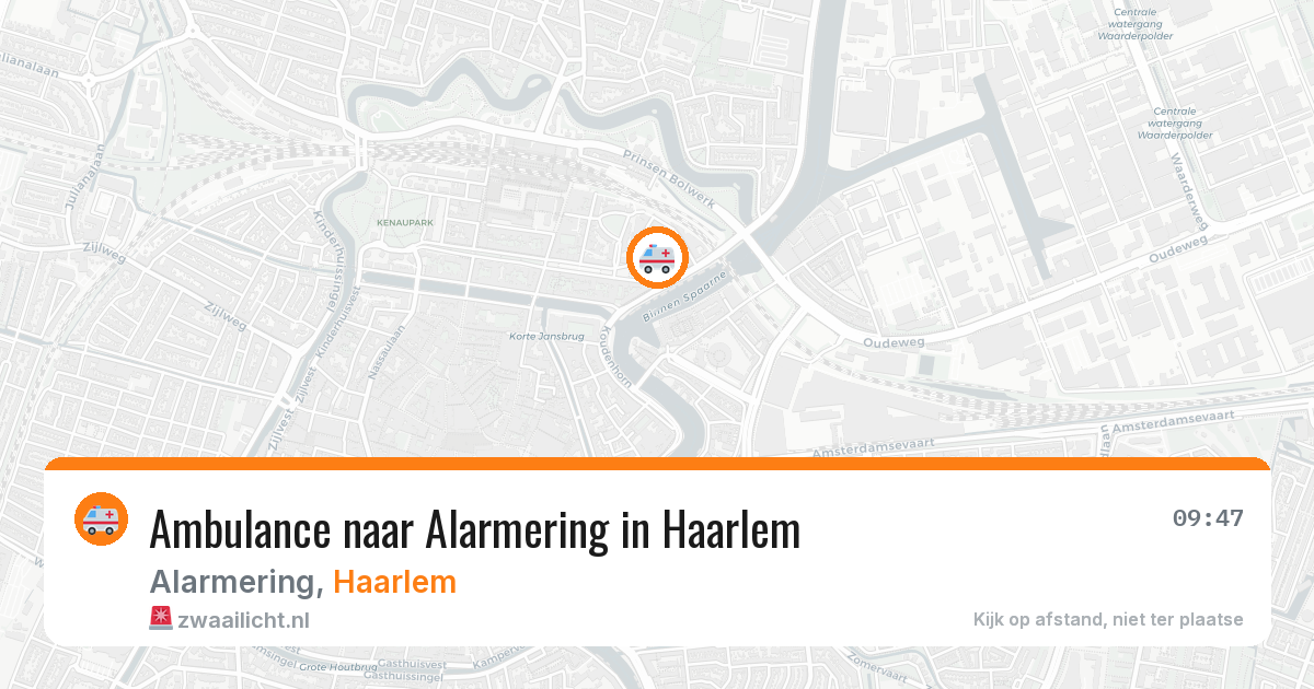 Ambulance naar Alarmering in Haarlem — 24 jul 2026