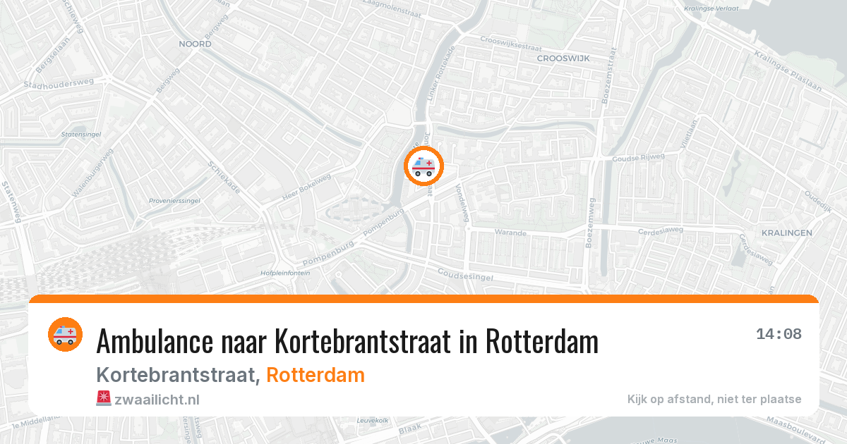 Ambulance naar Kortebrantstraat in Rotterdam — 29 jun 2026