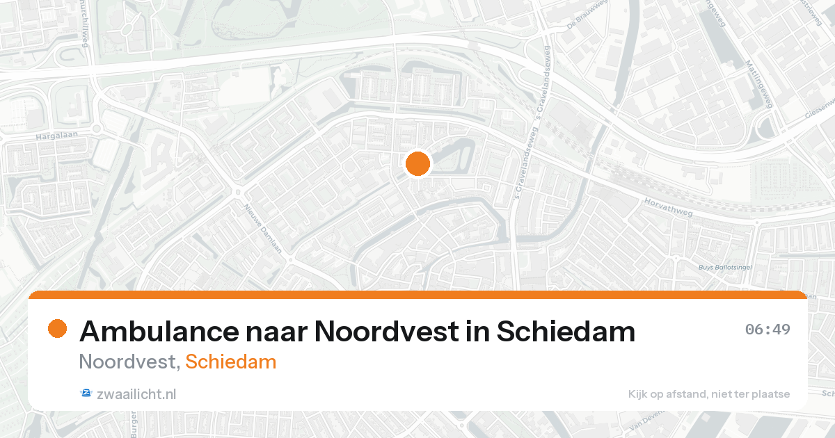 Ambulance naar Noordvest in Schiedam — 17 aug 2026