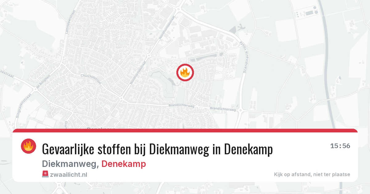 Gevaarlijke stoffen bij Diekmanweg in Denekamp — 21 mei 2026