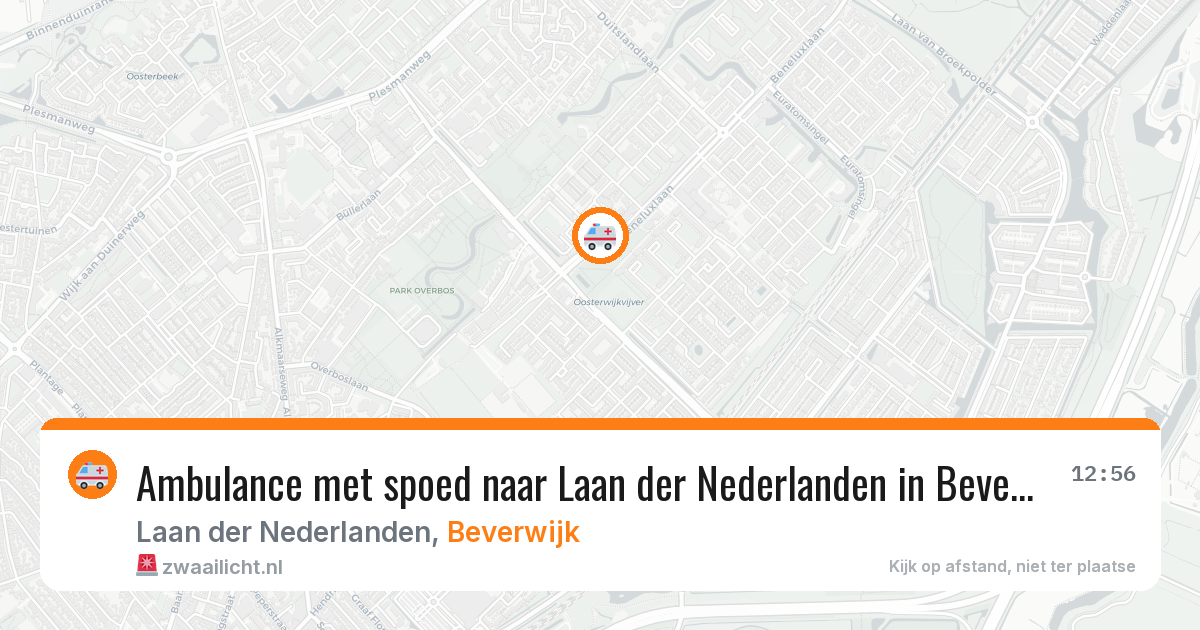 Ambulance met spoed naar Laan der Nederlanden in Beverwijk — 31 mrt 2026