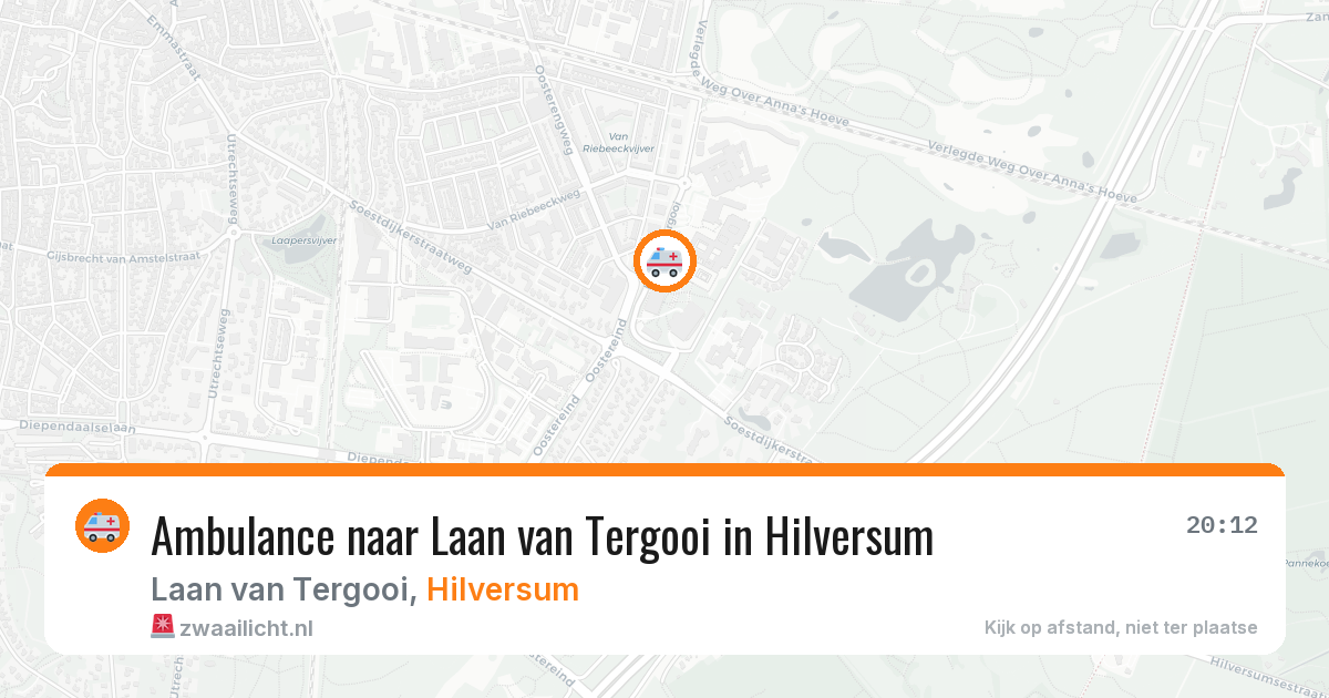 Ambulance naar Laan van Tergooi in Hilversum — 4 jun 2026