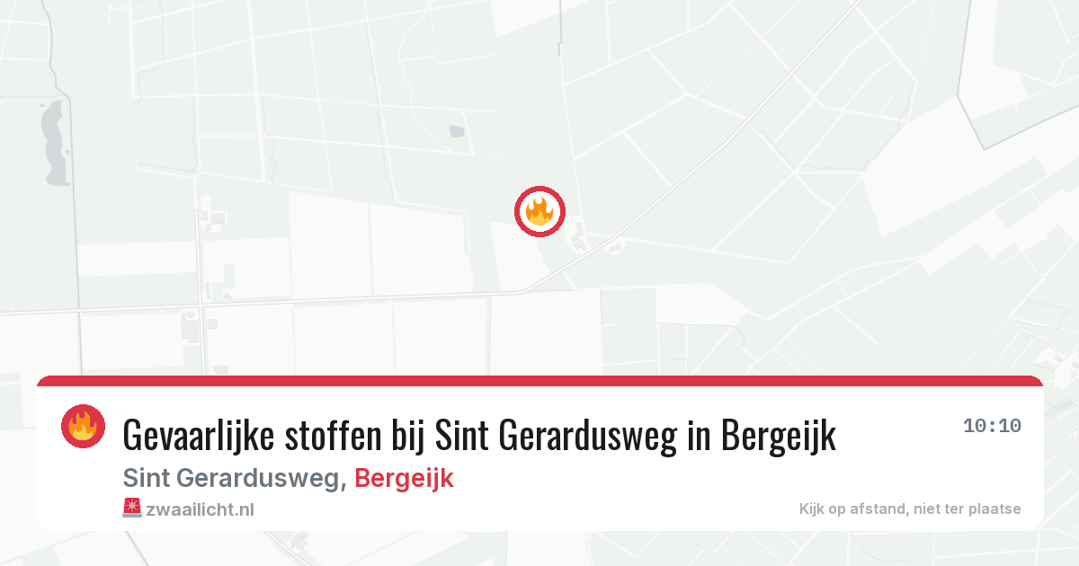 Gevaarlijke stoffen bij Sint Gerardusweg in Bergeijk — 7 apr 2026
