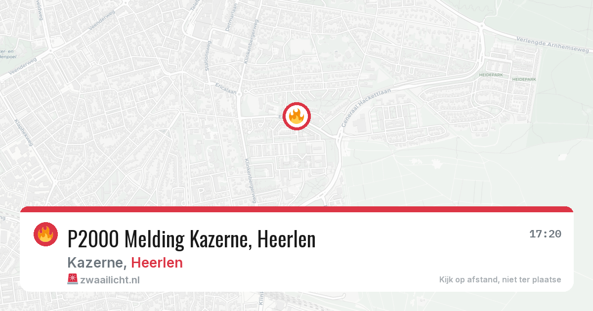 P2000 Melding Kazerne, Heerlen — 22 mei 2026