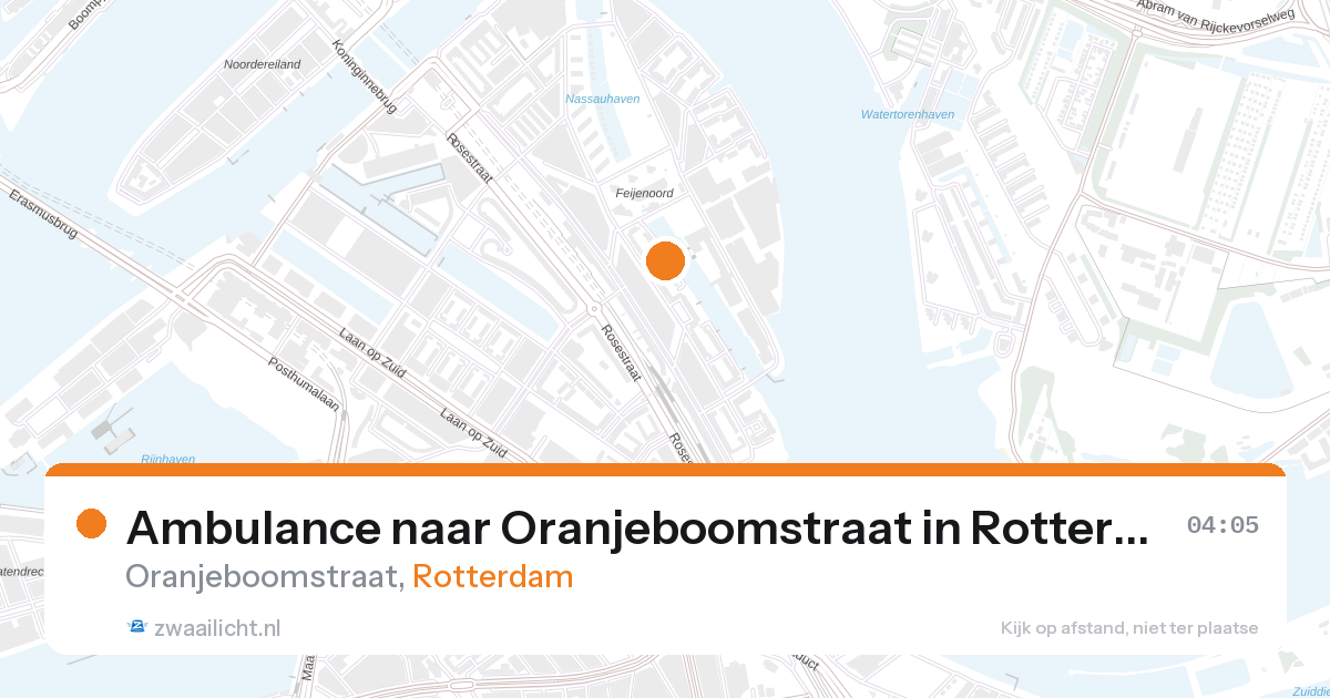 Ambulance naar Oranjeboomstraat in Rotterdam — 17 mrt 2026