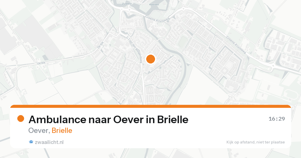 Ambulance naar Oever in Brielle — 22 aug 2026