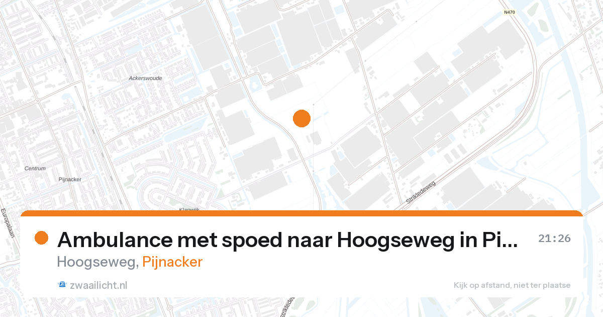Ambulance met spoed naar Hoogseweg in Pijnacker — 23 apr 2026