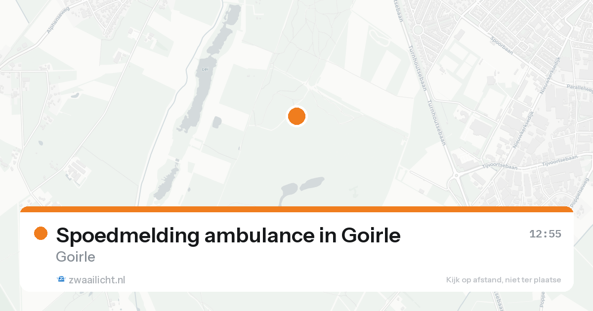 Spoedmelding ambulance in Goirle — 15 aug 2026