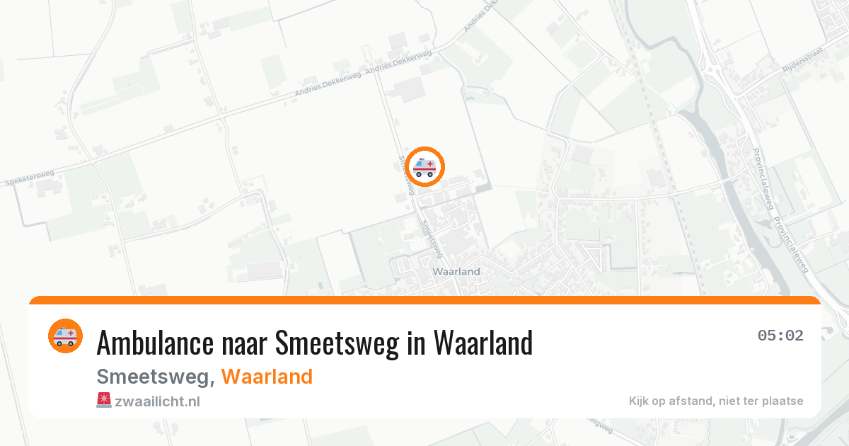 Ambulance naar Smeetsweg in Waarland — 8 jul 2026
