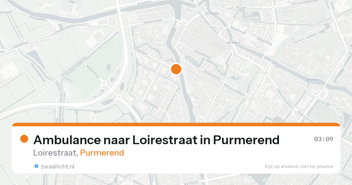 Ambulance naar Loirestraat in Purmerend — 1 jun 2026