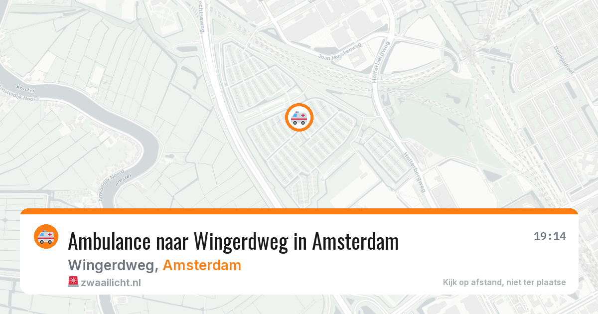 Ambulance naar Wingerdweg in Amsterdam — 8 feb 2026