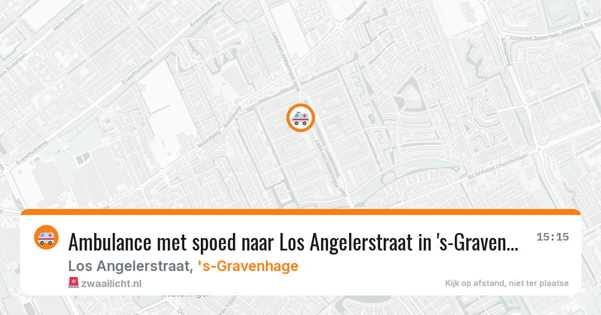 Ambulance met spoed naar Los Angelerstraat in 's-Gravenhage — 6 mei 2026