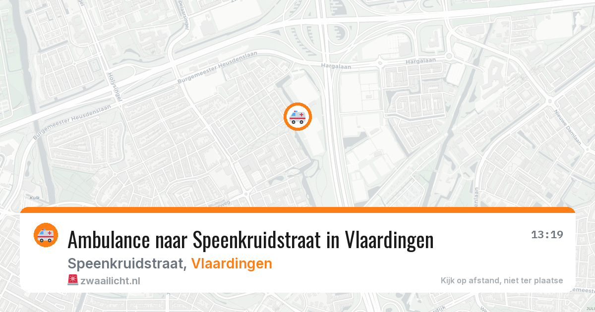 Ambulance naar Speenkruidstraat in Vlaardingen — 12 jun 2026