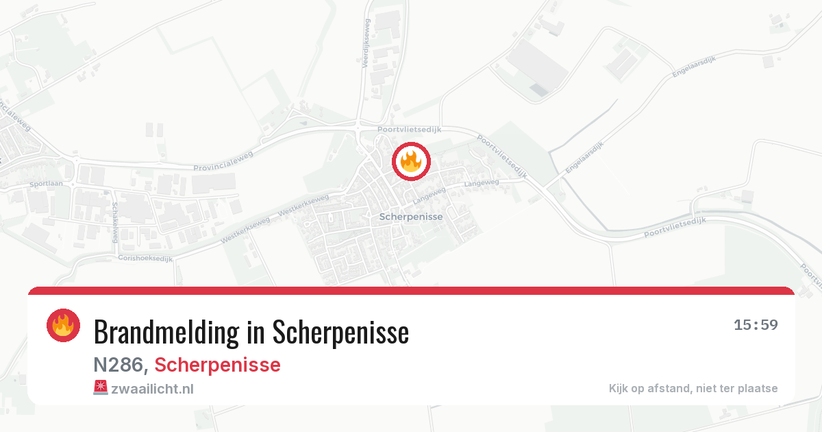 Brandmelding in Scherpenisse — 5 jul 2026