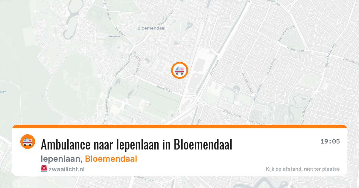 Ambulance naar Iepenlaan in Bloemendaal — 2 apr 2026