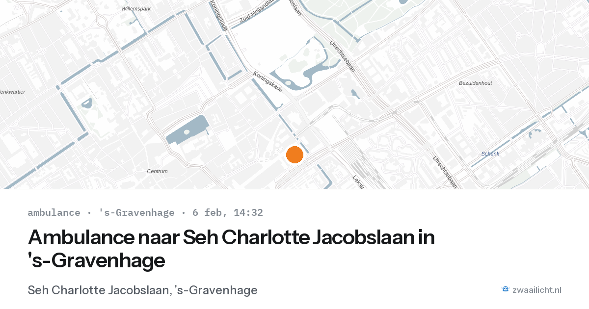 Ambulance naar Seh Charlotte Jacobslaan in 's-Gravenhage — 6 feb 2026