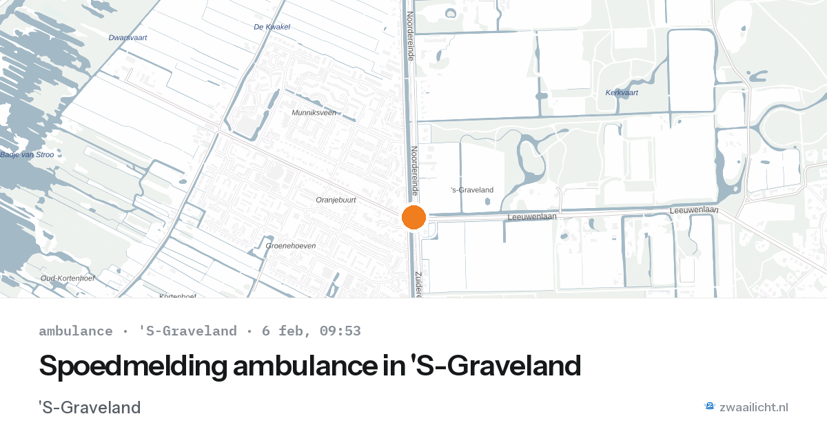Spoedmelding ambulance in 'S-Graveland — 6 feb 2026