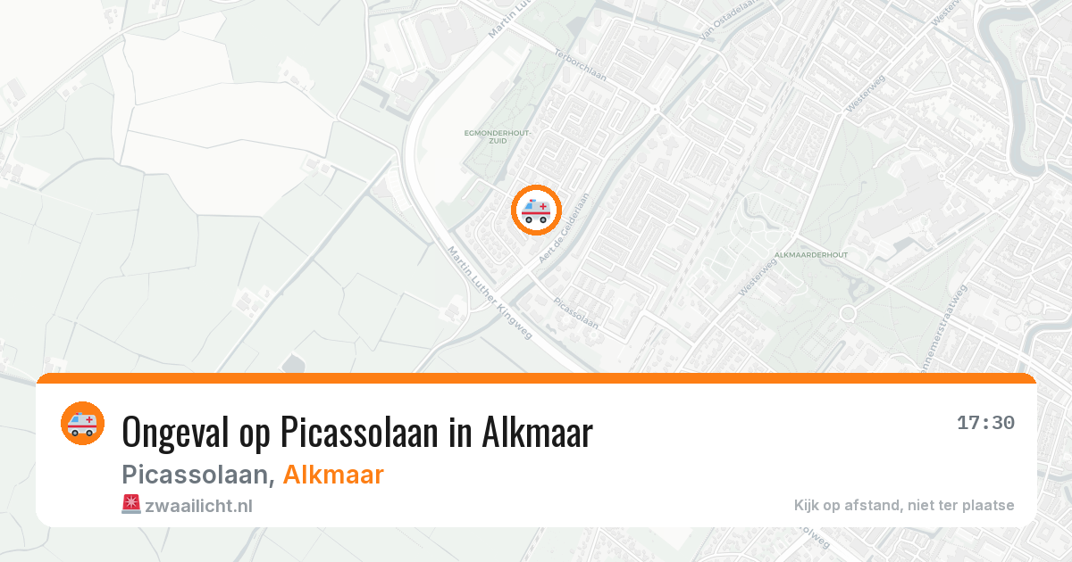 Ongeval op Picassolaan in Alkmaar — 30 apr 2026