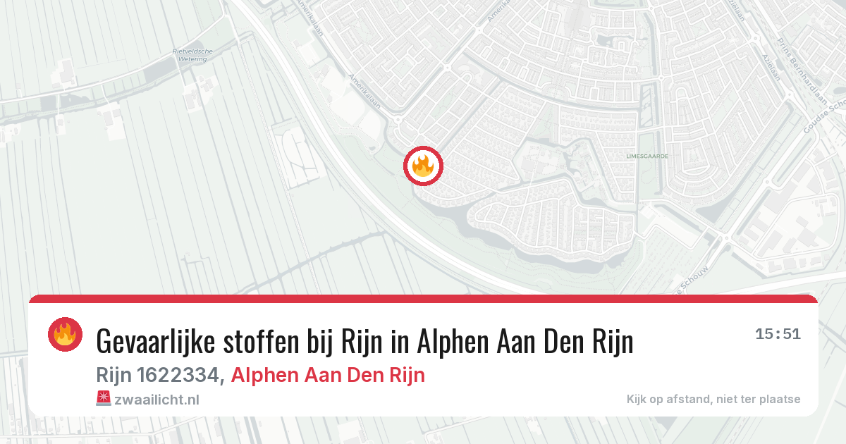 Gevaarlijke stoffen bij Rijn in Alphen Aan Den Rijn — 13 mei 2026