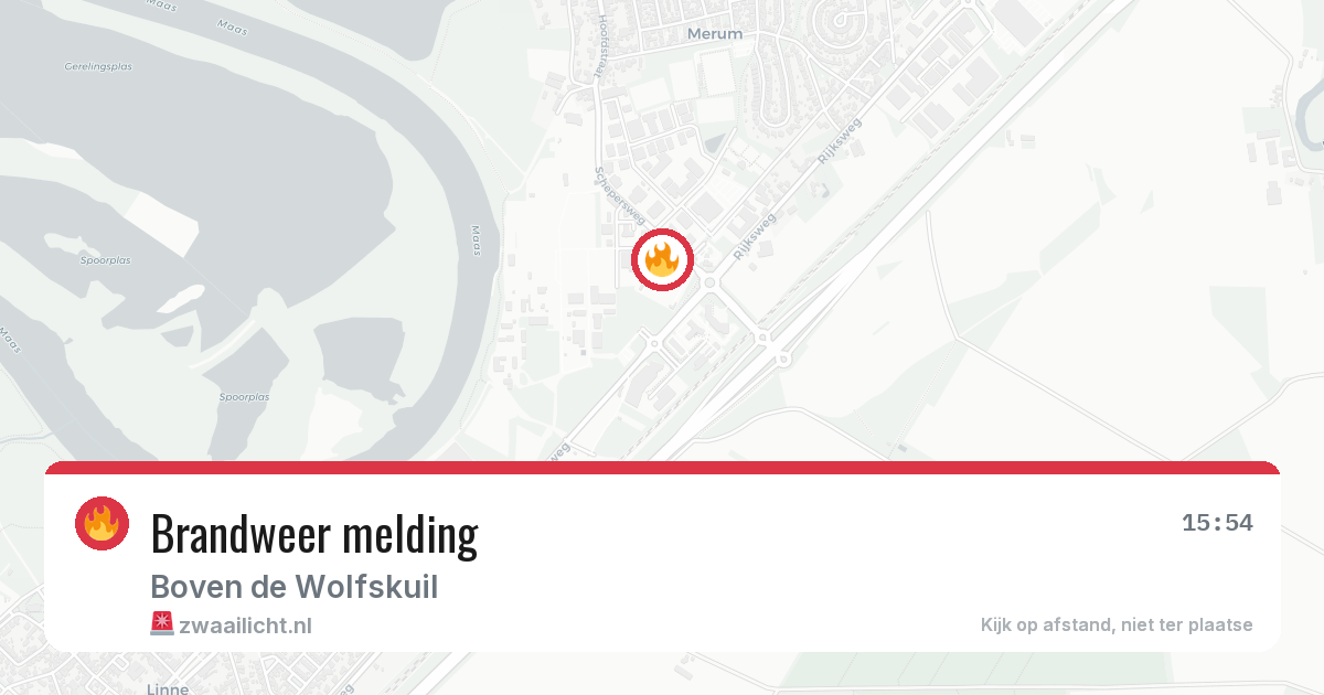 Brandweer melding — 15 apr 2026