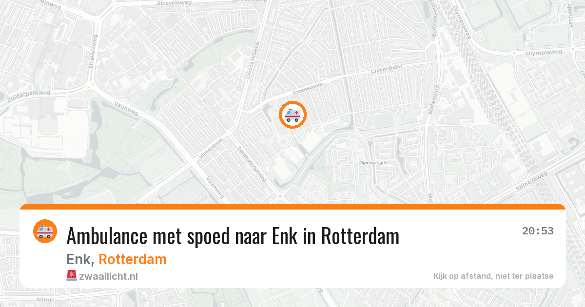 Ambulance met spoed naar Enk in Rotterdam — 2 aug 2026
