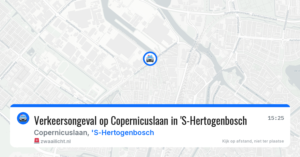 Verkeersongeval op Copernicuslaan in 'S-Hertogenbosch — 10 apr 2026