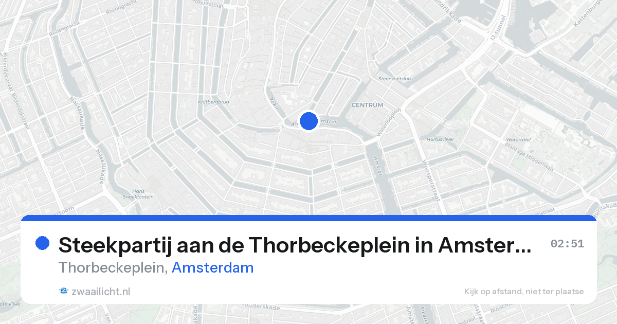 Steekpartij aan de Thorbeckeplein in Amsterdam — 21 aug 2026