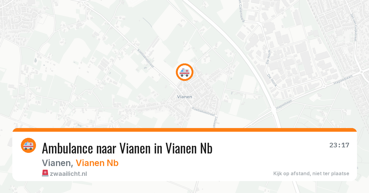 Ambulance naar Vianen in Vianen Nb — 20 feb 2026