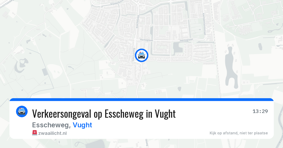 Verkeersongeval op Esscheweg in Vught — 11 aug 2026