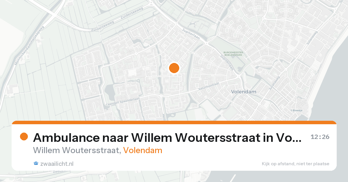 Ambulance naar Willem Woutersstraat in Volendam — 7 feb 2026