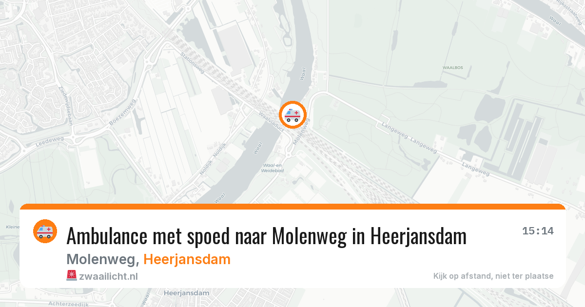 Ambulance met spoed naar Molenweg in Heerjansdam — 23 mei 2026