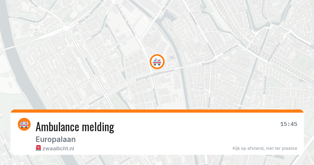 Ambulance melding — 29 jan 2026