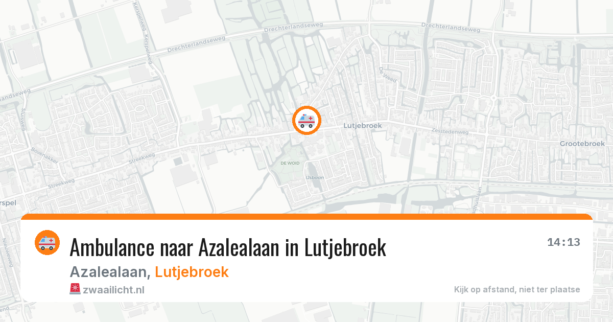 Ambulance naar Azalealaan in Lutjebroek — 1 aug 2026