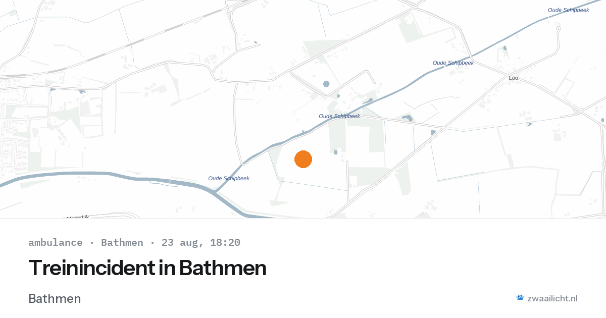 Treinincident in Bathmen — 23 aug 2026
