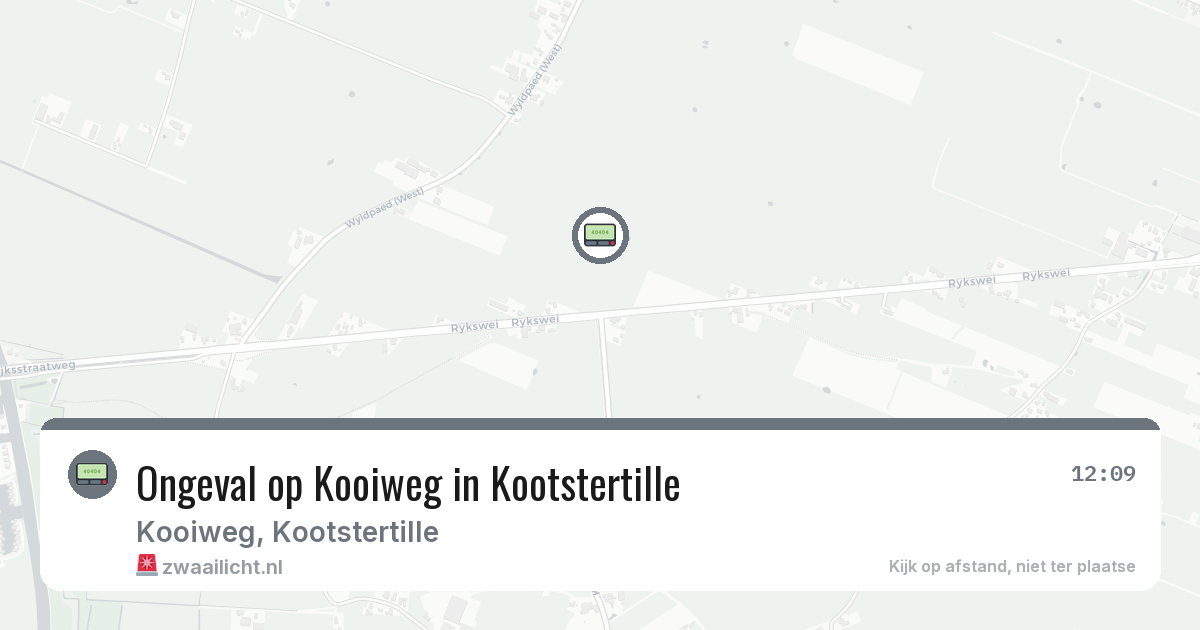 Ongeval op Kooiweg in Kootstertille — 4 mrt 2026