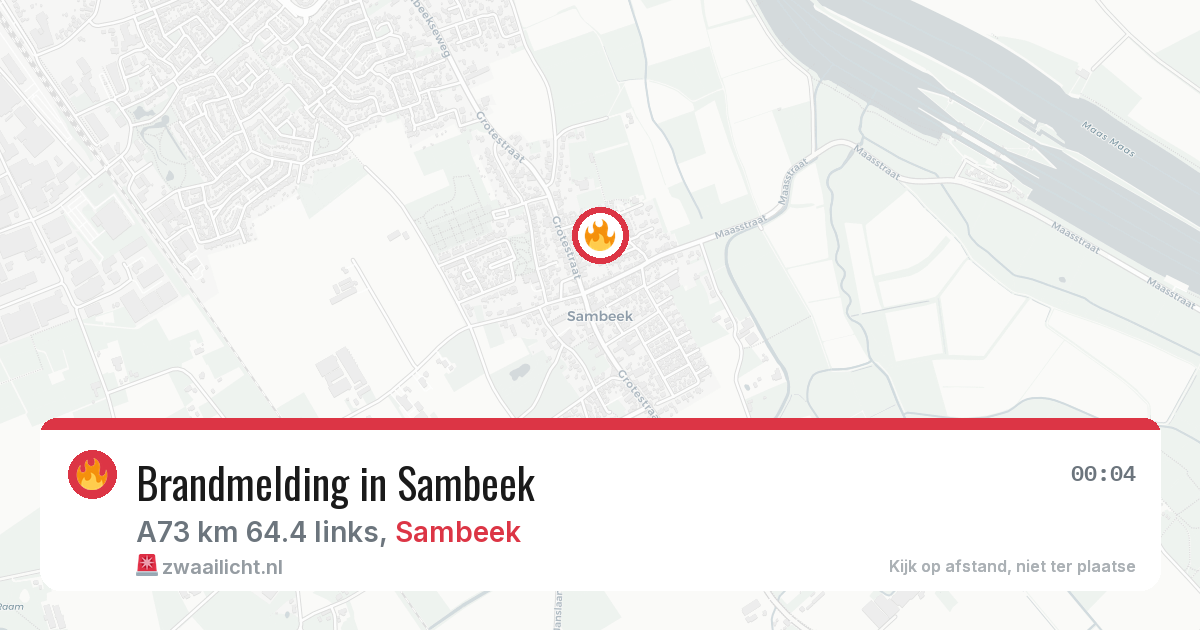 Brandmelding in Sambeek — 25 jul 2026