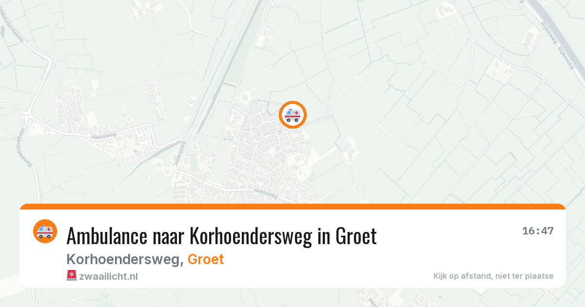 Ambulance naar Korhoendersweg in Groet — 13 feb 2026