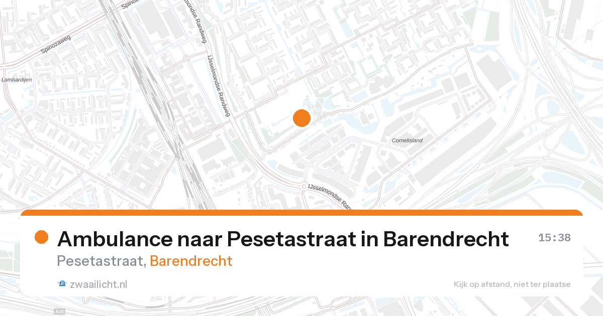 Ambulance naar Pesetastraat in Barendrecht — 28 aug 2026