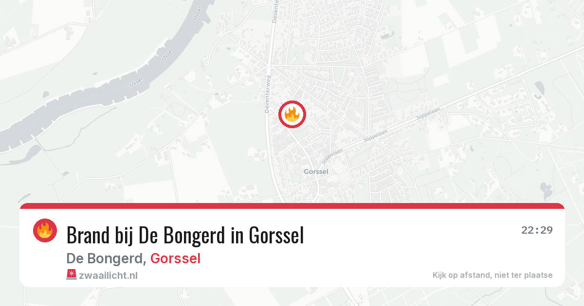 Brand bij De Bongerd in Gorssel — 15 mei 2026