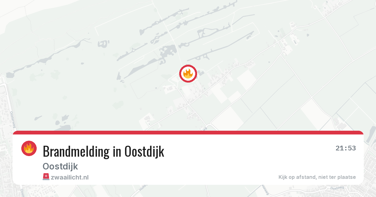 Brandmelding in Oostdijk — 2 apr 2026