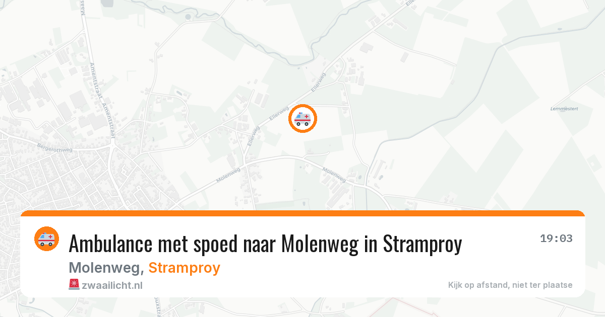 Ambulance met spoed naar Molenweg in Stramproy — 12 feb 2026
