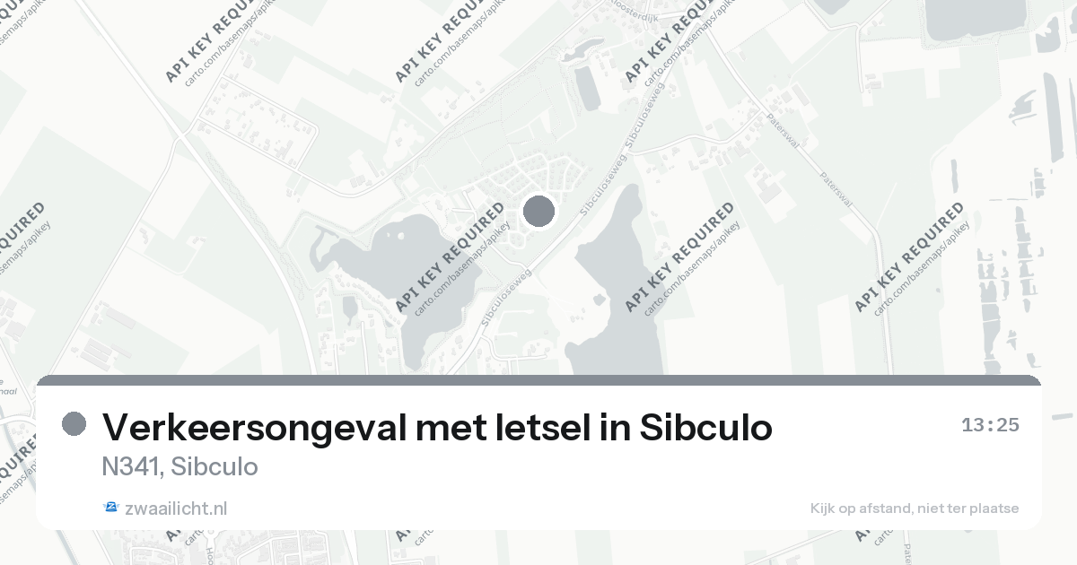 Verkeersongeval met letsel in Sibculo — 24 aug 2026