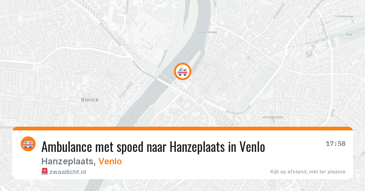 Ambulance met spoed naar Hanzeplaats in Venlo — 21 mei 2026