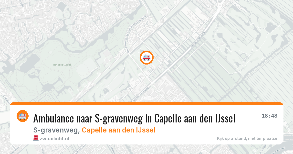 Ambulance naar S-gravenweg in Capelle aan den IJssel — 5 jun 2026