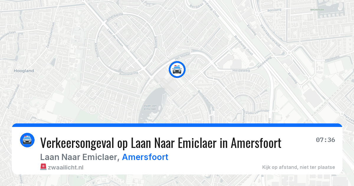 Verkeersongeval op Laan Naar Emiclaer in Amersfoort — 21 mei 2026