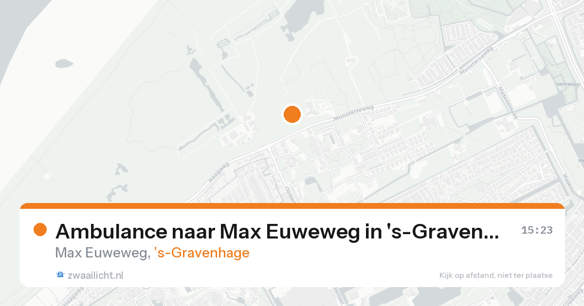 Ambulance naar Max Euweweg in 's-Gravenhage — 24 aug 2026