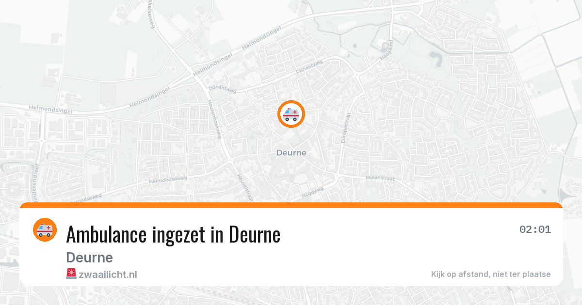 Ambulance ingezet in Deurne — 21 jan 2026